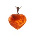 colier cu pandant chihlimbar scandinav. orange amber. argint 835 & sterling. Danemarca